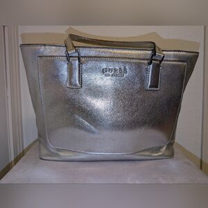 Vintage GUESS Kamryn Metallic Tote bag